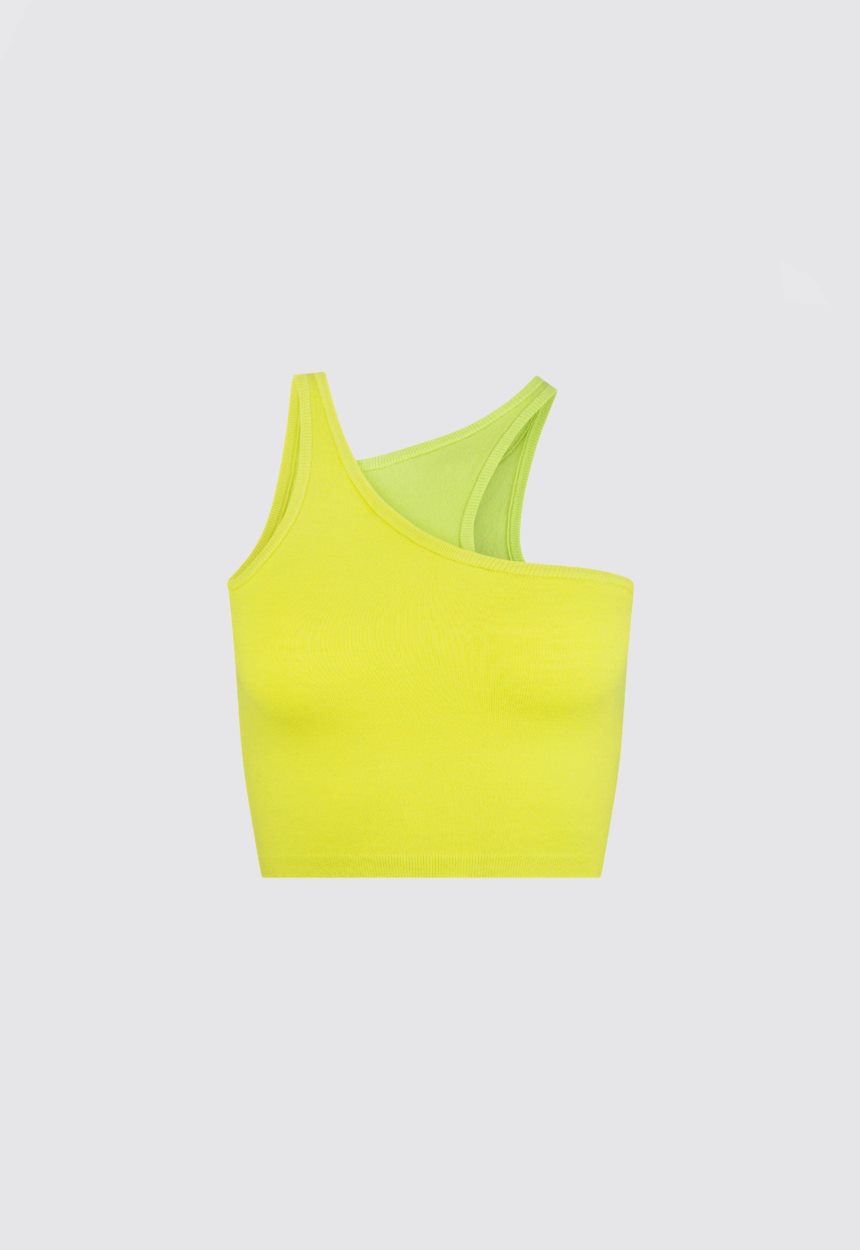 Jac + Jack NAGNATA Retro Tank - Lime/ Chartreuse